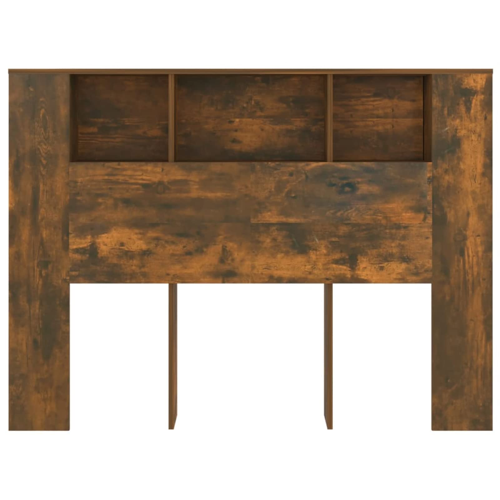 Mueble cabecero, Cabezal De Cama, Cabecera para Cama, Cabezales Dormitorios Modernos, Roble Ahumado 140x18,5x104,5 cm