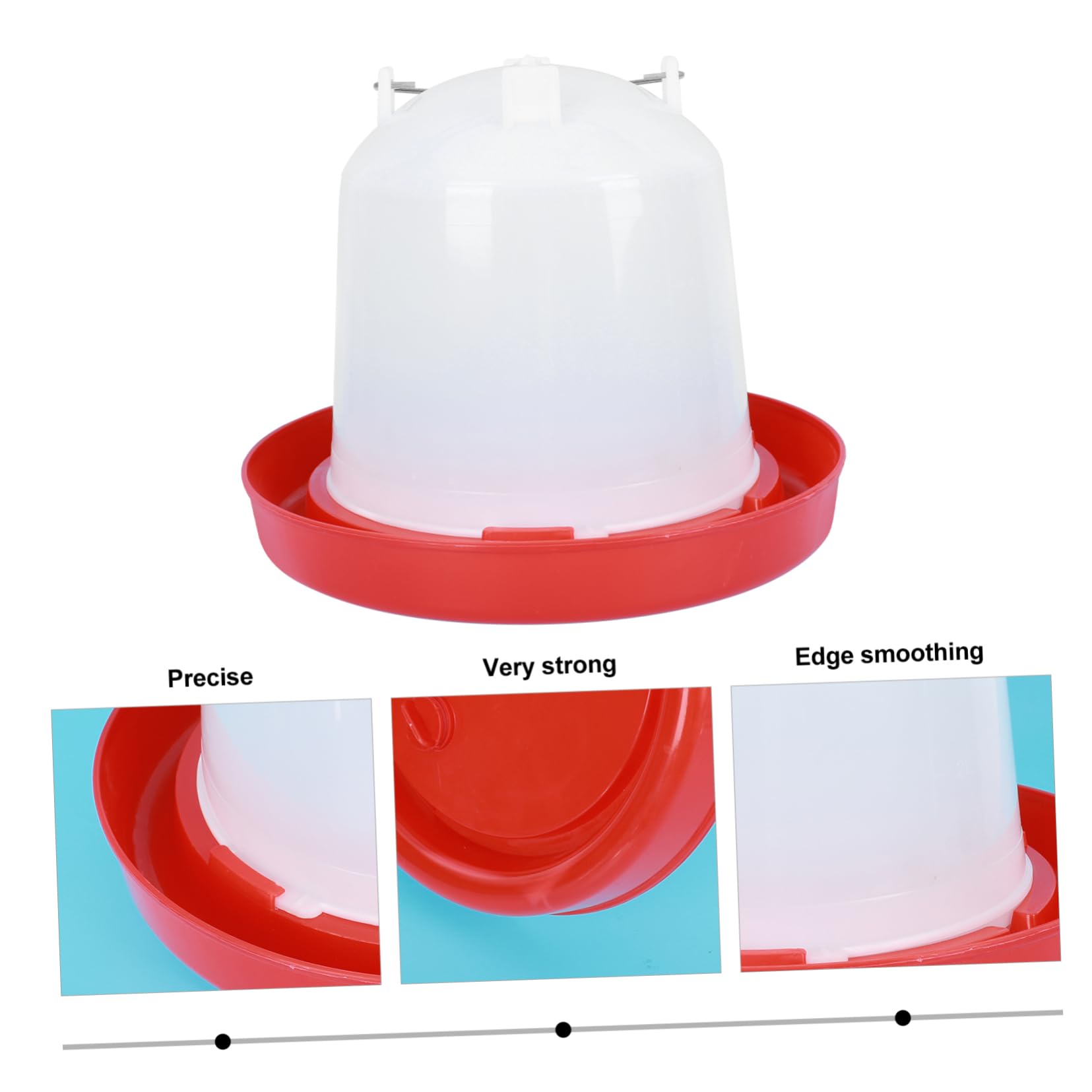 BESTonZON Beverino Automatico per Galline in Pp Resistente, Abbeveratoio Pulito e Pratico per Pollame, per Uso Domestico e Allevamenti Interni Stili multipli