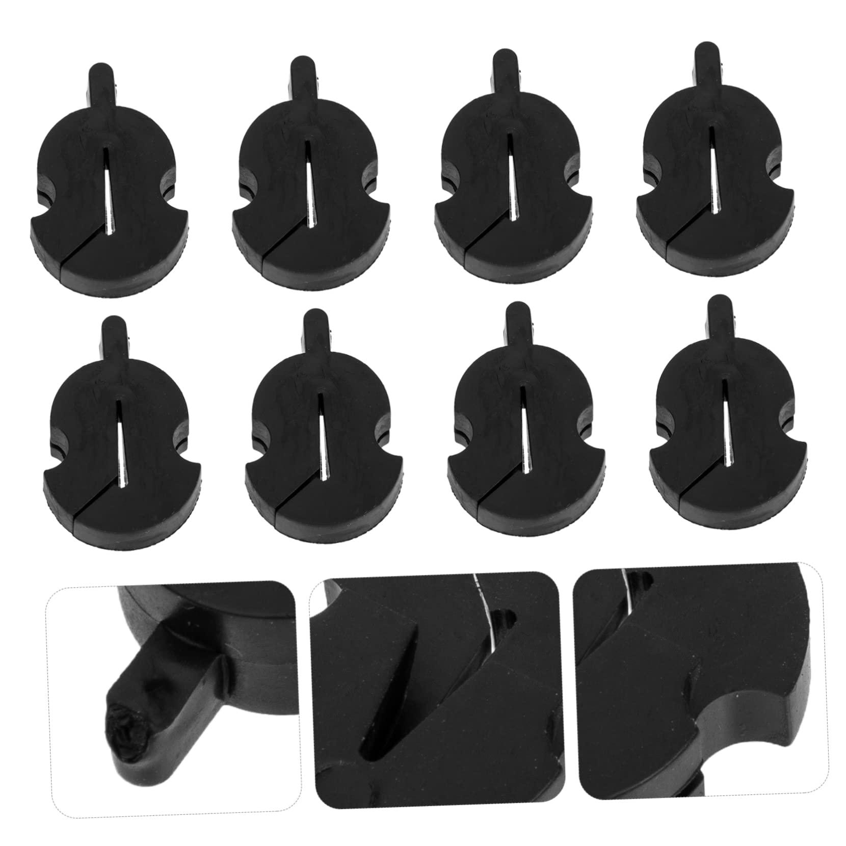 SECFOU Sordina Accessorio in Gomma per Silenziatore Pezzi 8 Violino senza Pratica Attenuazione Volume Alterare Tono per Principianti