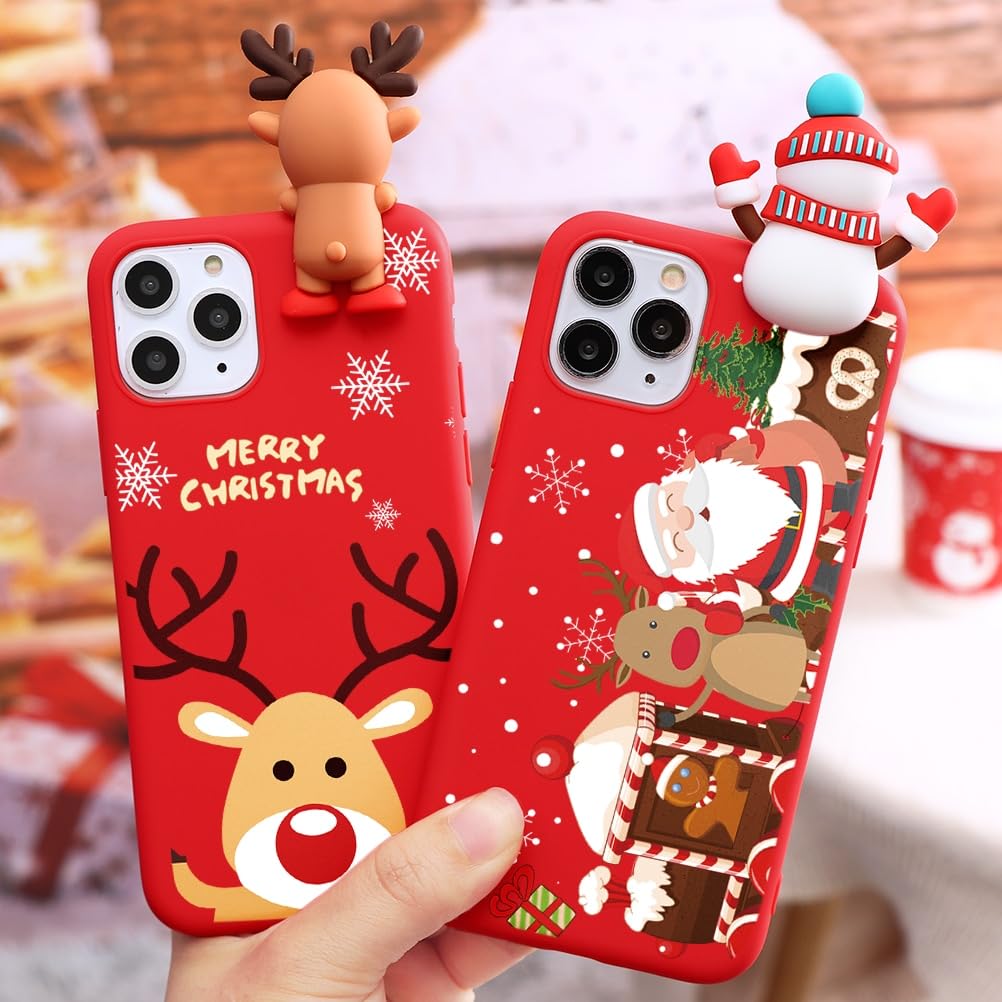 2 Pack Merry Christmas Phone Case For IPhone 14 Pro 6.1 - View #7
