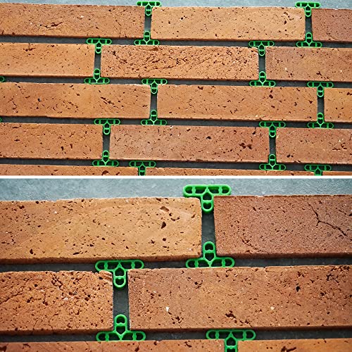 10mm 3/8 inch 100pcs Bricklaying Spacer Stone Wall Spacer Brick laying Clips White Black Green Blue colorful Brick Wall Spacer Masory Paving Spacer Mortar Bricklaying Tile Brick Jointing Spacer - Image 4