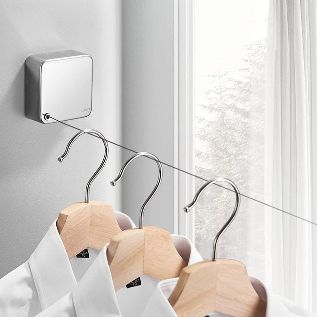 Balcony Invisible Shrink Clothesline (Night Balcony Invisible Shrink Clothesline Punching Clothes Hanger Wire Rope Clothes Hanger