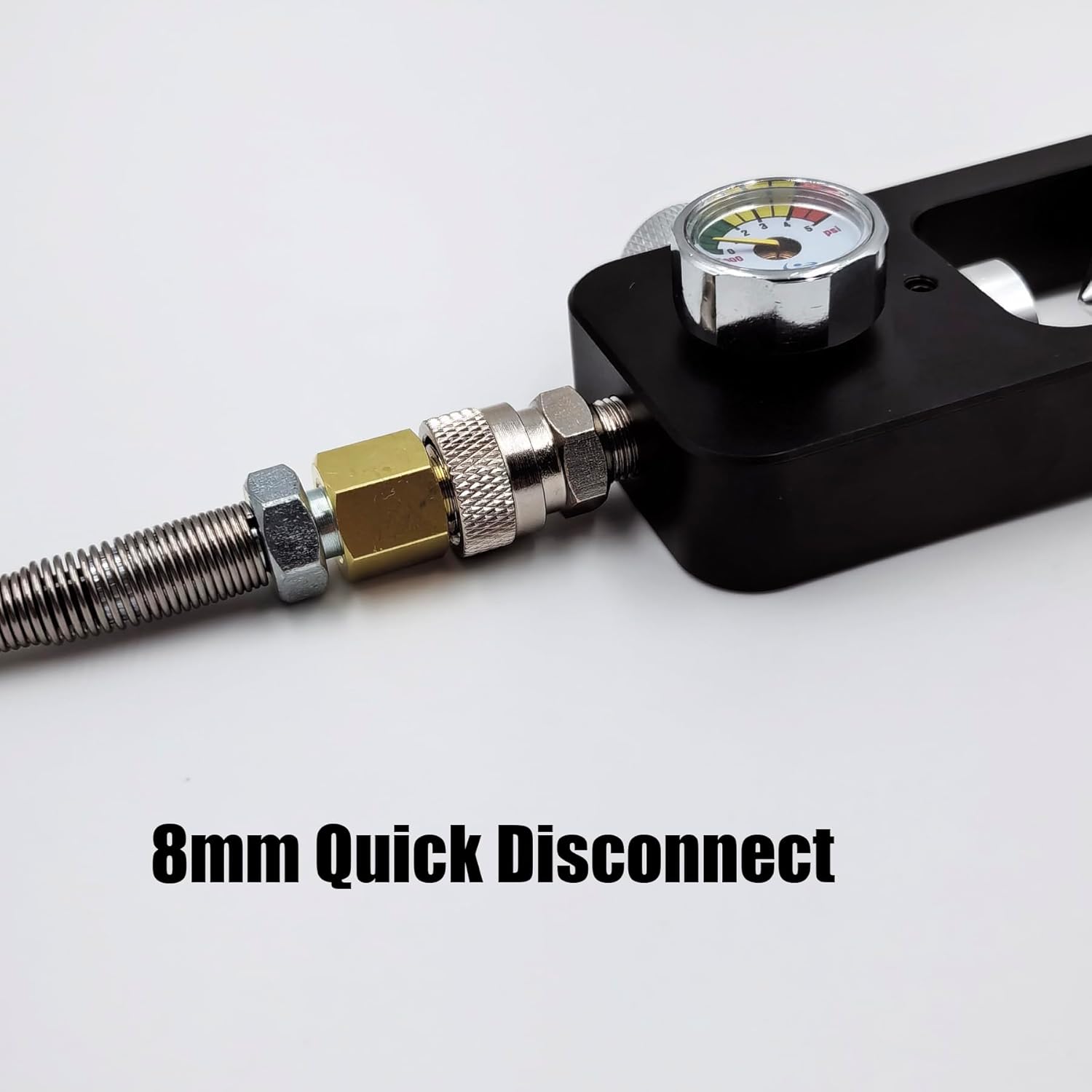DIN Scuba Fill Station 4500psi HPA Scuba Filling Adapter Valve for Paintball, PCP, Diving, Airsoft, with 32 Inches Fill Whip Hose