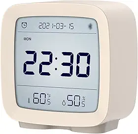 Relógio de Alarme Digital com Controle via APP BT Multifuncional 5em1 Display Temperatura e Umidade Ideal para Adolescentes