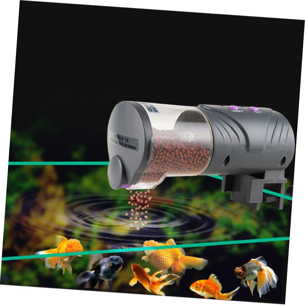 VANZACK Automatic Fish Feeder Vacation 12/24h Timer Easy Setup Moisture Prevent Design Aquarium Sulies Feeder