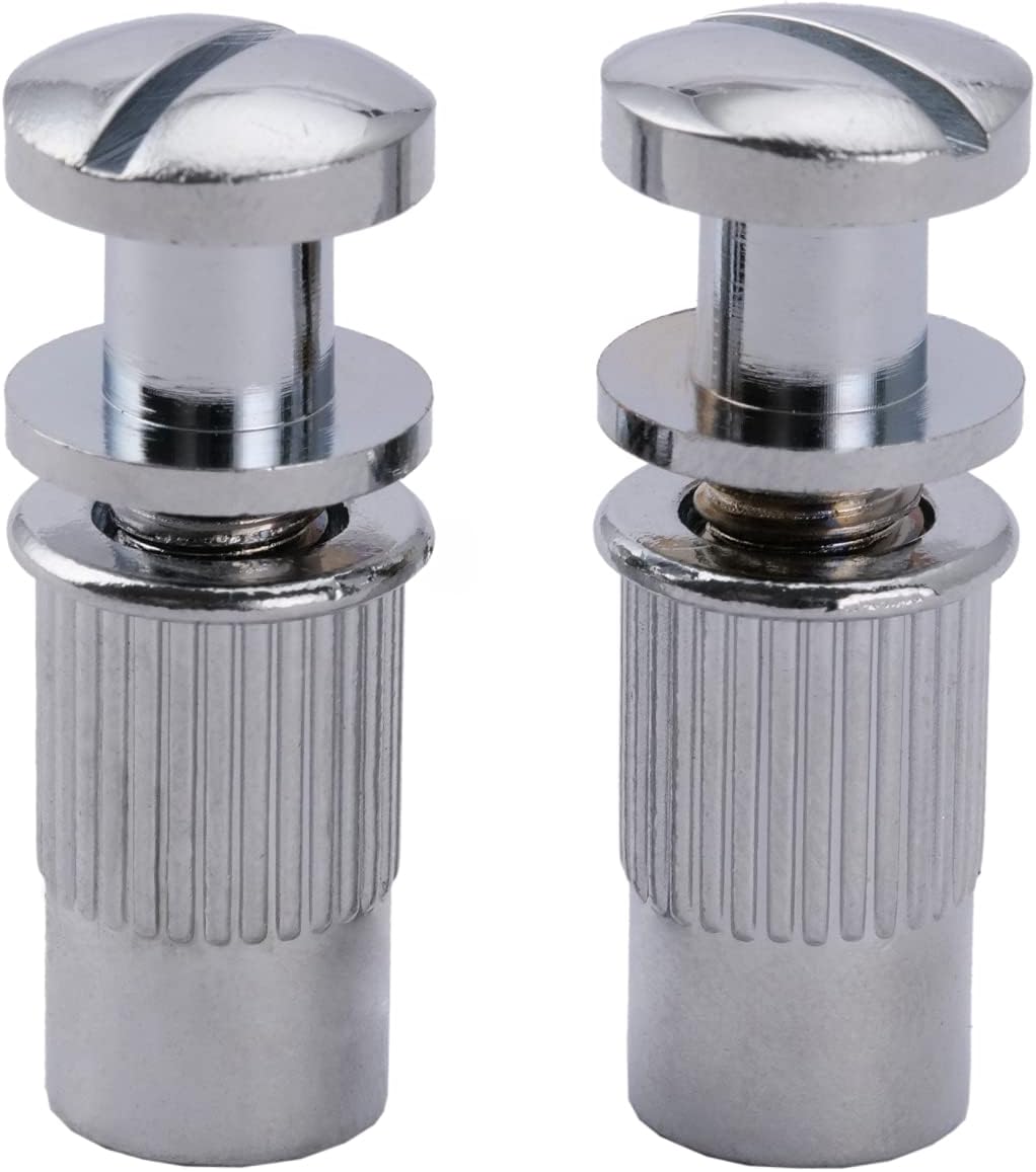 Musiclily Pro M8 Metric Wraparound Bridge Mounting Studs and Inserts Bushings for Epiphone Les Paul Style Electric Guitar Chrome (Set of 2) - Image 4