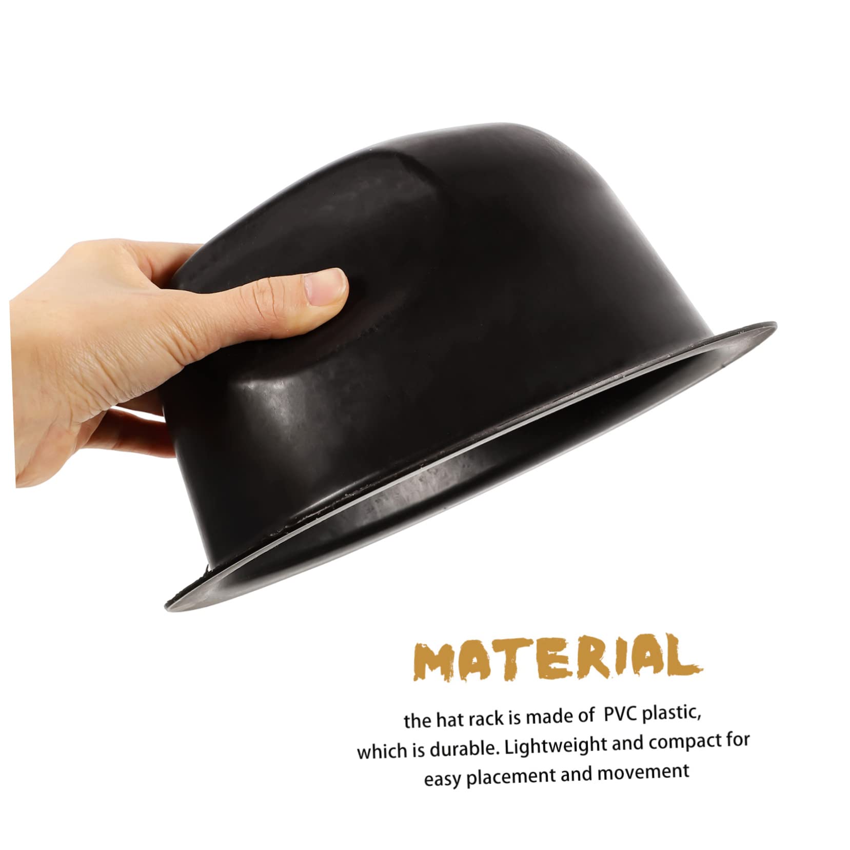 OUNONA 10 Piezas Sostenedor Del Sombrero Estante De Almacenamiento De Sombreros De Tienda Organizador De Sombreros De Vaquero De Polivinilo Escritorio Perchero 57c