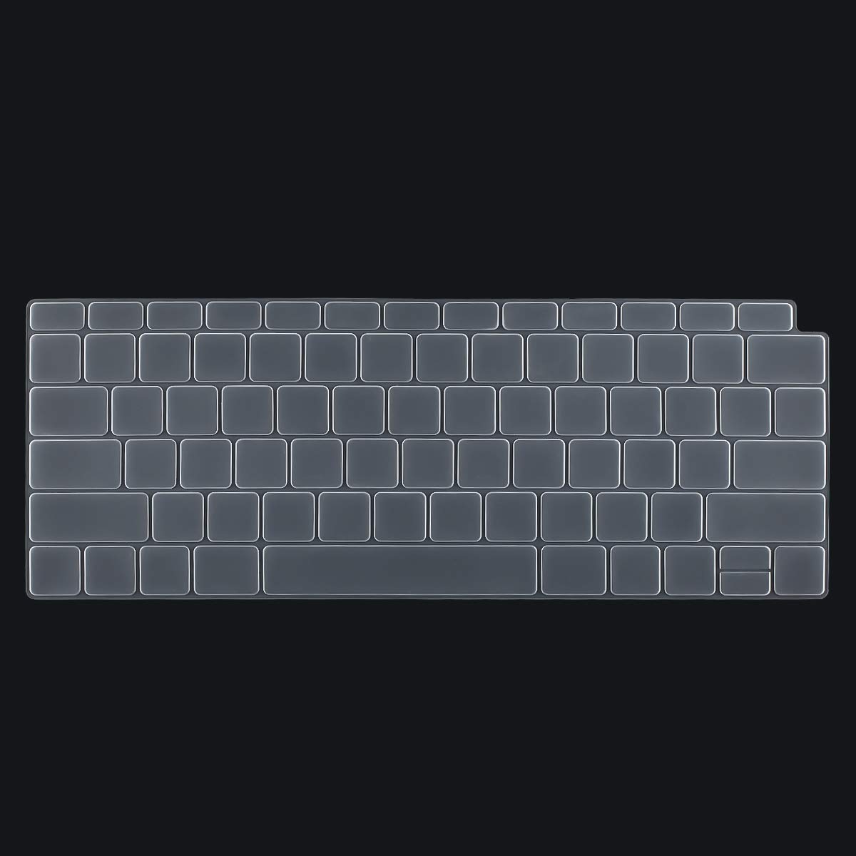 Saco Keyboard Protector Silicone Skin Cover for MacBook Air 13 Inch 2018 Release A1932 with Retina Display & Touch ID Laptop -Transparent (B07N7BM76T) Amazon Price History, Amazon Price Tracker