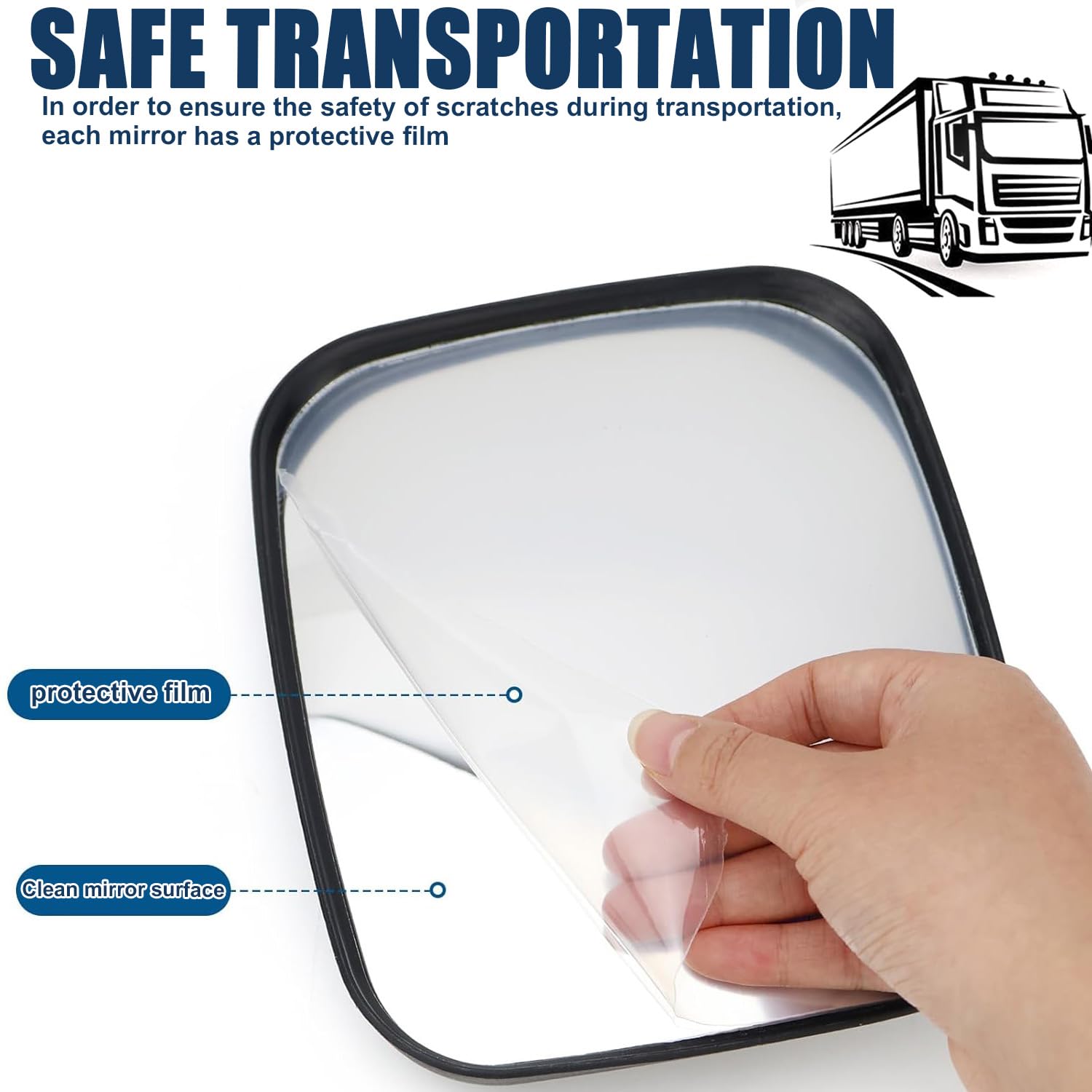 Verkehrsspiegel Viereckig 19 x 16 cm, Konvexspiegel Verstellbarer Weitwinkel Innen Außen, Convex Traffic Mirror Square Sicherheitsspiegel für Garage Ausfahrten Parkplatz Geschäfte Krankenhaus