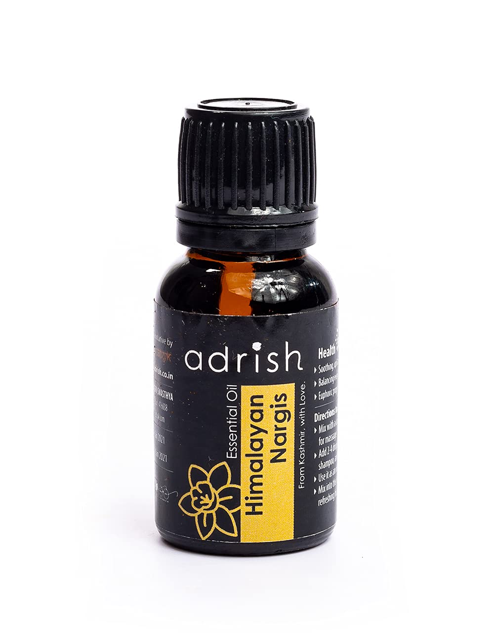 Adrish Zerowaste Himalayan Nargis Essential Oil (Pure & Natural) - 15ml (B098DS46NM) Amazon Price History, Amazon Price Tracker