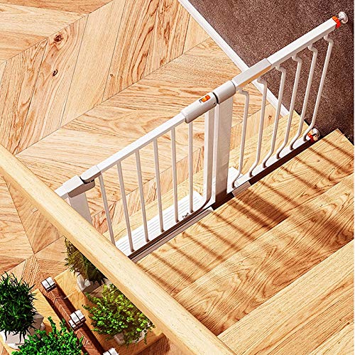 Barrière de sécurité bébé extra large 153-160 cm pour couloir et escalier avec double verrouillage