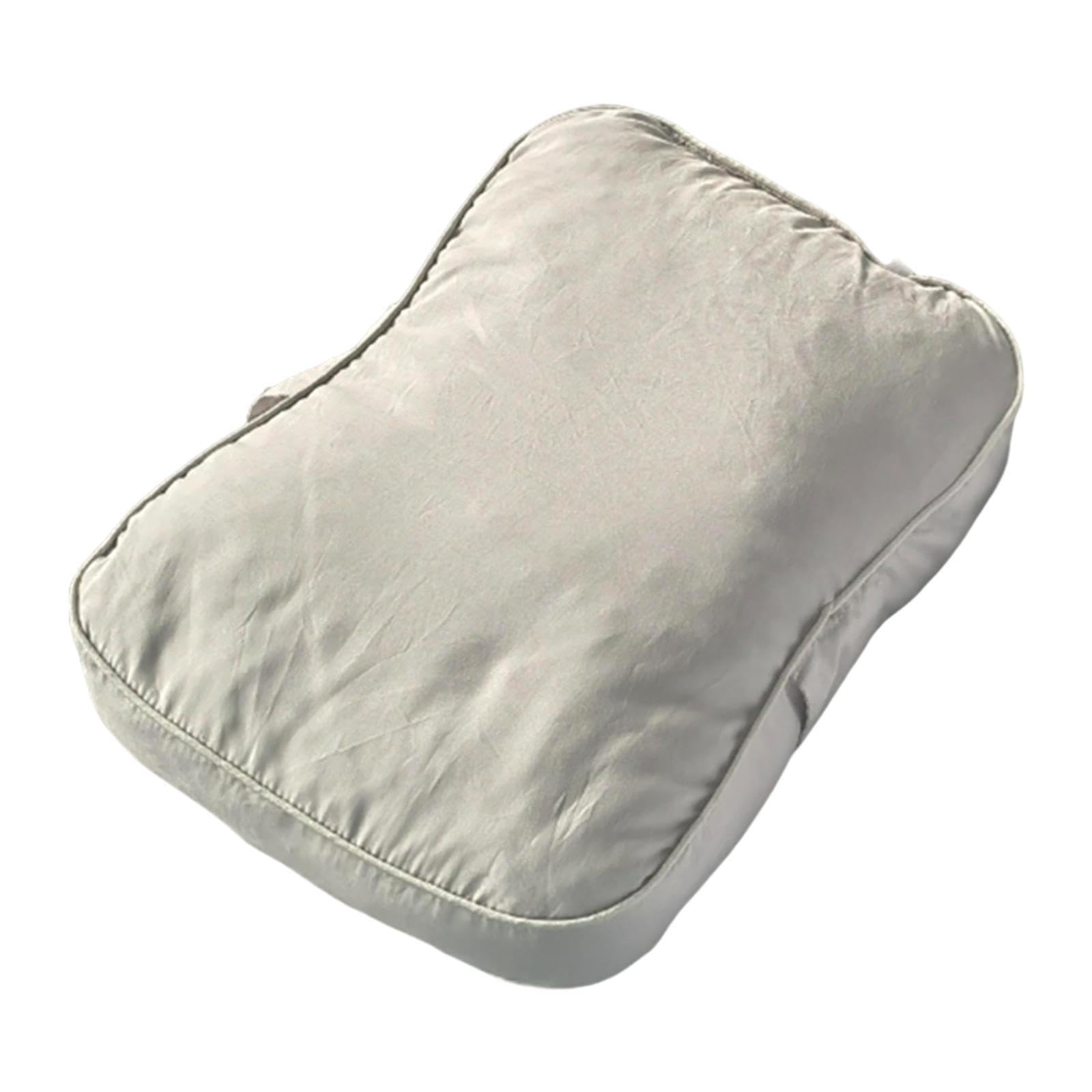 Zambuph Cotton Polyester Knee Pillow Soft Knee Pillow Provides Excellent Support Home Under Ensuring Restful Sleep At Night Soft For Side Sleepers Neck, Grey, 34x24cm