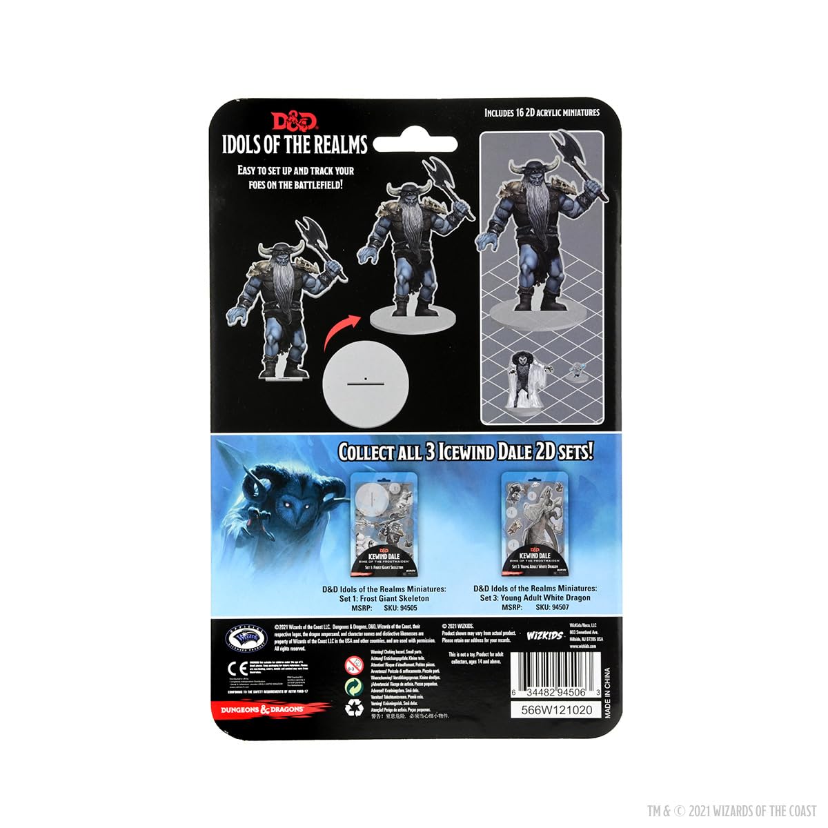 D&D Idols of The Realms Miniatures: Icewind Dale: Rime of The Frostmaiden: 2D Set 2 (Frost Giant)