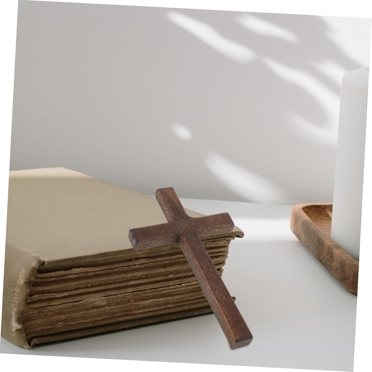 ORFOFE 6pcs Wooden Cross Handheld Prayer Wood Cross for Decor Xmas image 4