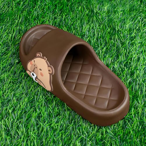 Image of Men's and Women's Capybara Slides,Cute Capybara Slippers for Indoor Outdoor,Non Slip Quick Drying Shower Shoes,Comfort Cloud Slides Sandals
