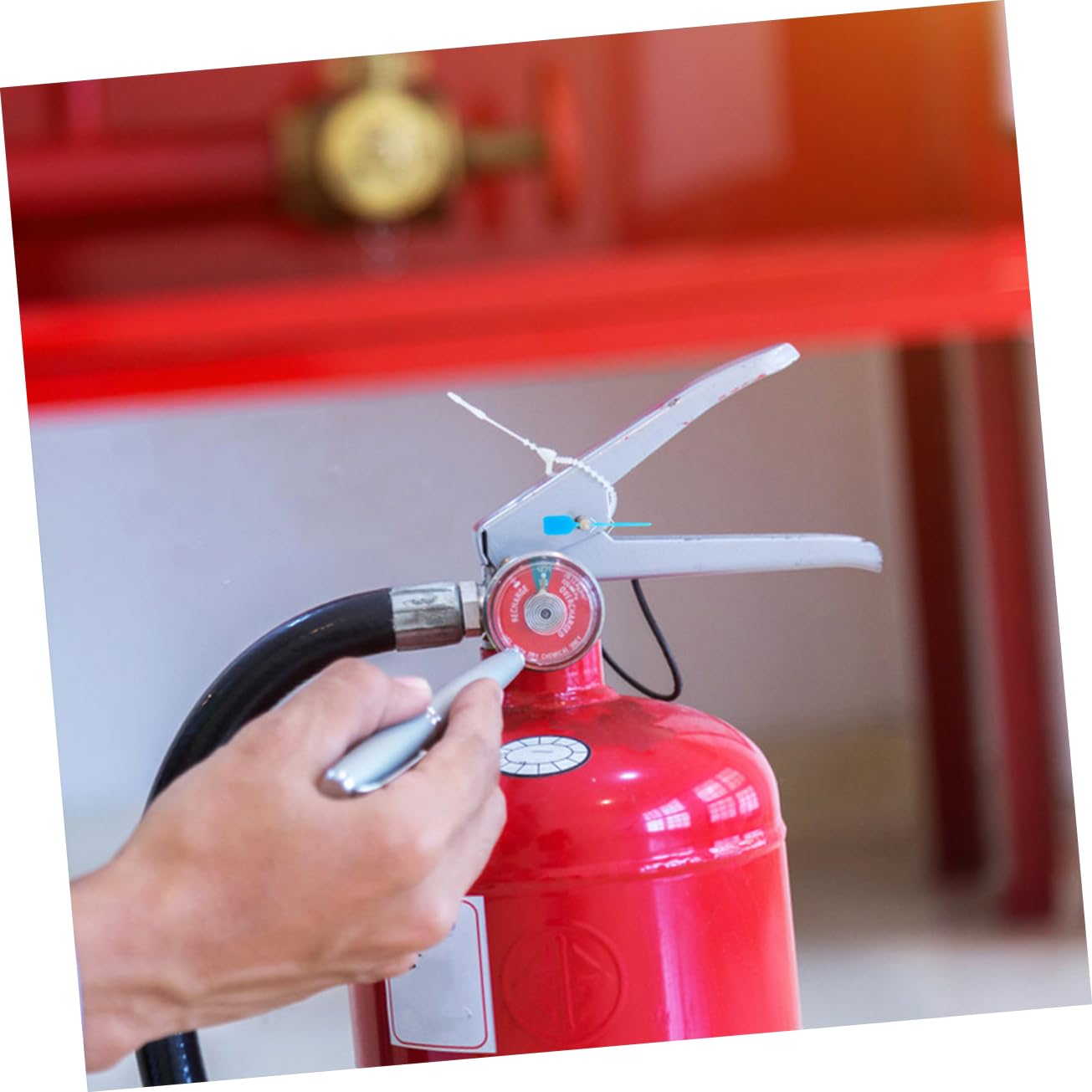 Goupilles De Sécurité Scellées Jaunes Pour Extincteur - Accessoire Prévention Incendie - Lot De Scellements Plastique Haute Visibilité