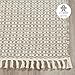 Fab Habitat Machine Washable Area Rug - Hand Woven, Stain Resistant, Pet Friendly - Premium Recycled Polyester Yarn - Geo - Bedroom, Living Room - Lancut - Grey - 4 x 6 ft