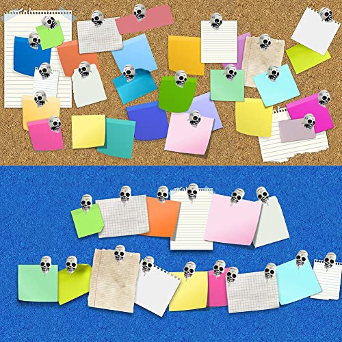 Nnnjunhua 20Pcs Pushpins Skull Shape Tacks And Push Pins For Cork Board Thumb Tacks Decorative For Wall,Photo Wall,Maps,Bulletin Board (Style 1) #TOP3