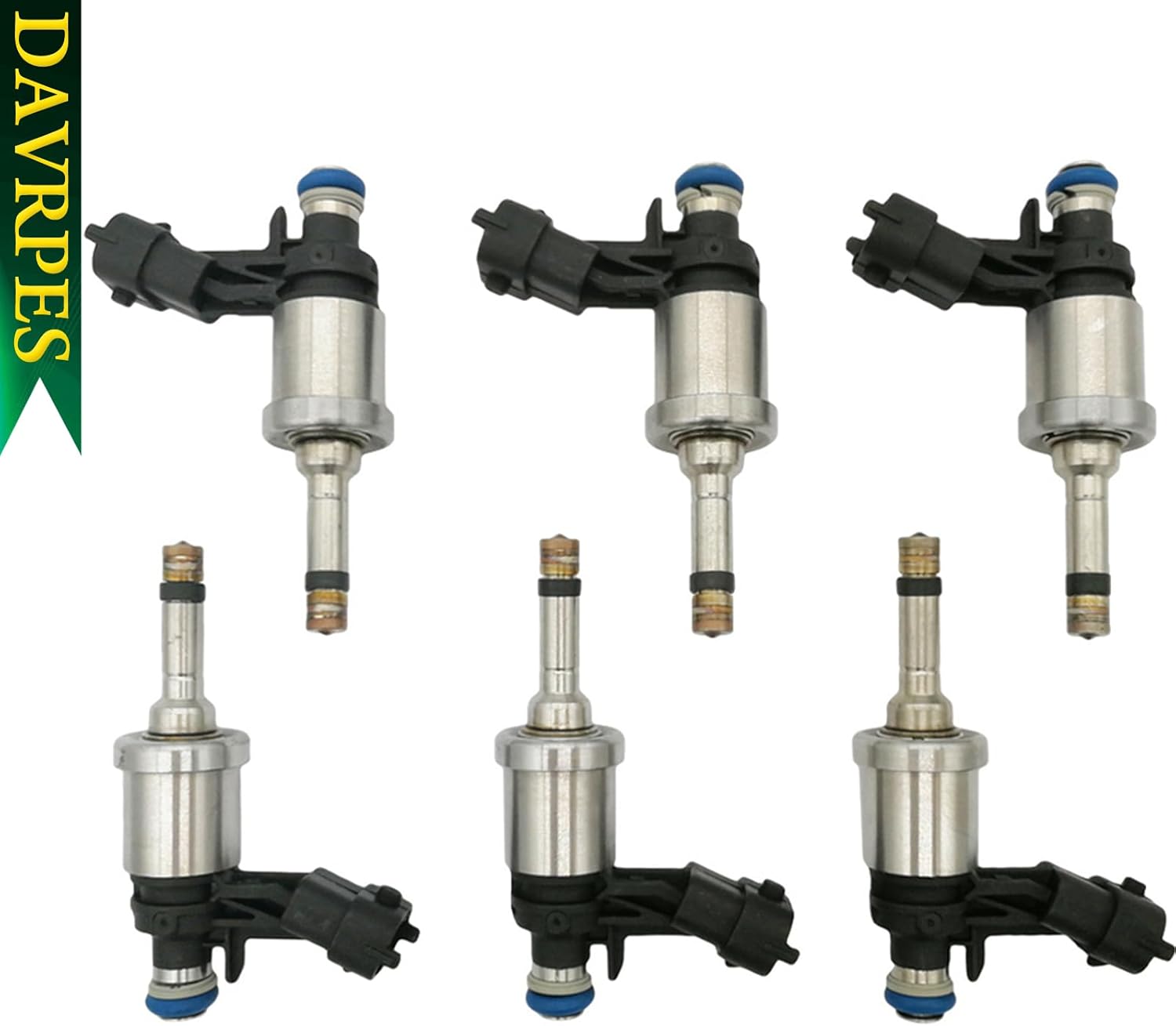 6PCS FJ994 12638530 Fuel Injectors 6 Holes Fuel Spray Nozzle For 09-11 Buick Enclave 10-11 Lacrosse 2010 Allure 08-11 Cadillac CTS STS 09-11 Traverse Holden 3.6L 12669384 217-3445 2173445