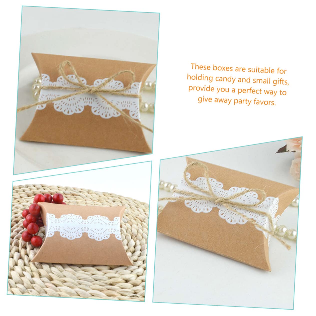 Healeved 100pièces Boîtes à Dragées Pour Mariage Invités Contenant Bonbons Et Chocolats