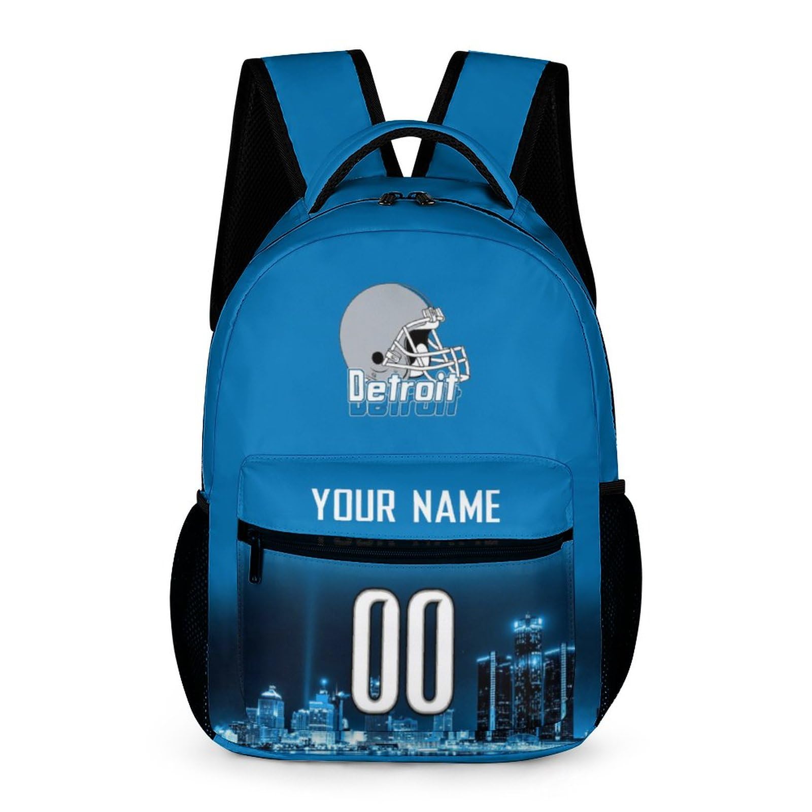 DERE7CO Custom Football Backpacks City Team Court Schoolbags Travel Camp Children Bag Fans Gift Personalized Name Number