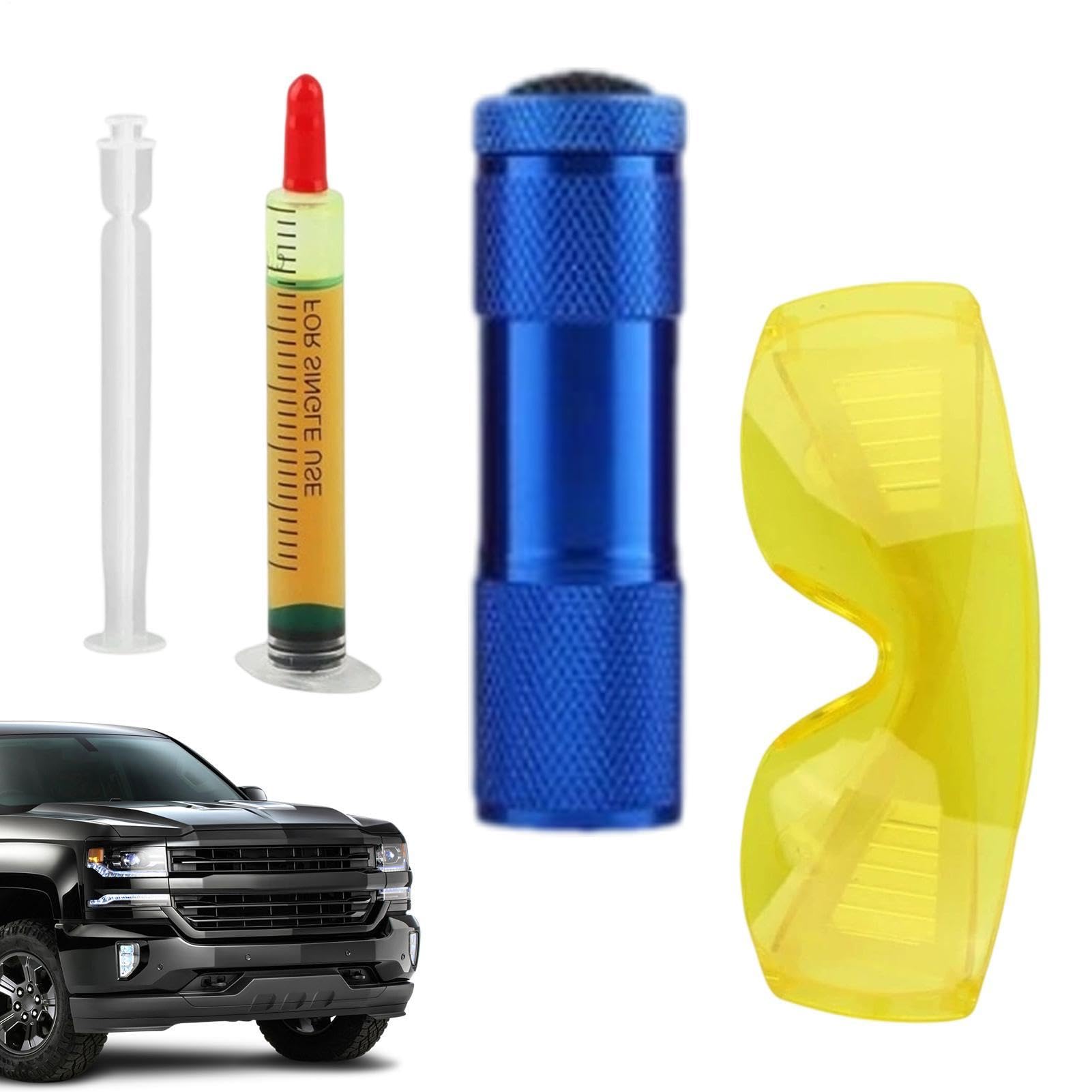 Lampada di rilevamento delle perdite UV, torcia di protezione precisa, rilevamento perdite d'aria, per motori, frigoriferi, elettrodomestici, diesel, trasmissioni, evaporatori, compressori