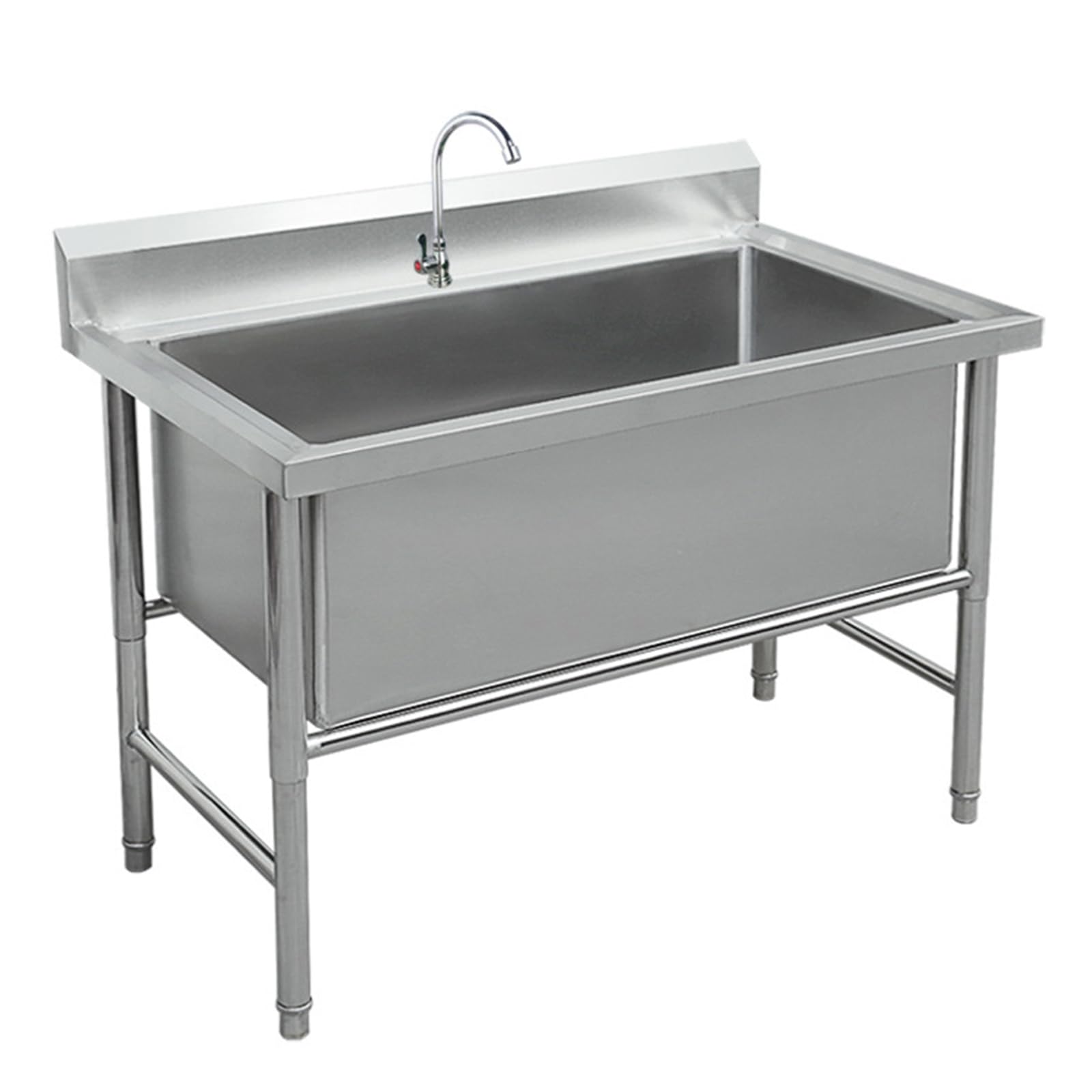 YNIYUJKL Commercial Sink Industrial Sink, Freestanding Utility Sink, Stainless Steel Laundry Tub Sink For Restaurant, Laundry, Garage