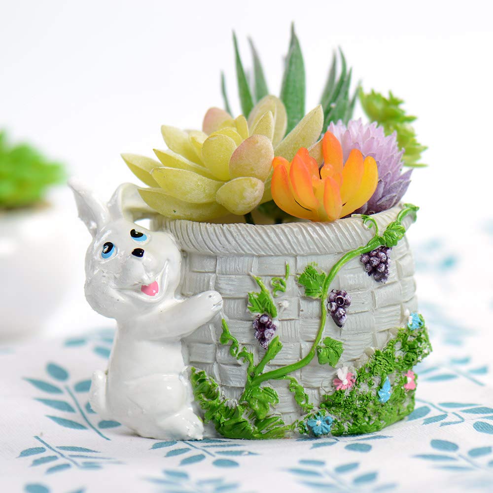 Amazon.com: Silicone Concrete Mold for Handmade Planter 3D Rabbit
