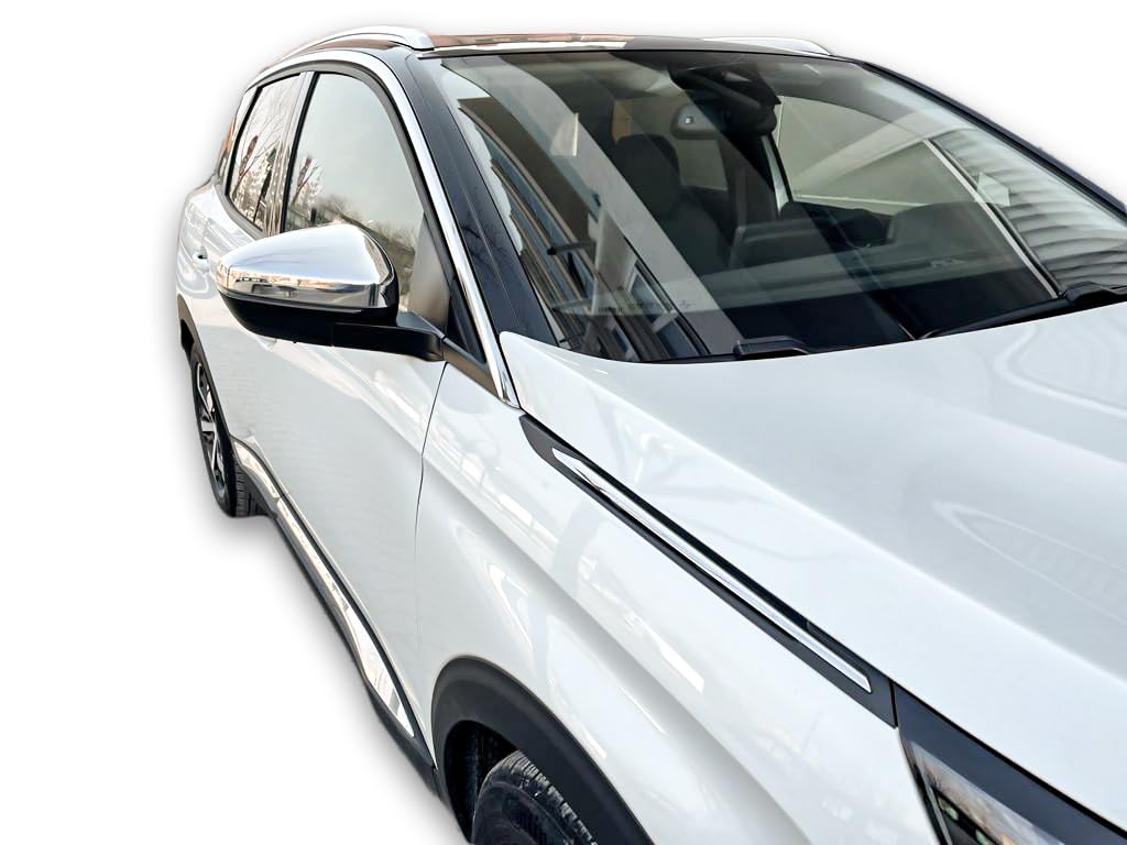 RECAMBO | Cubierta de Espejo retrovisor | Compatible con Grandland X | a Partir de 2017 | Acero Inoxidable Cromado | Kit embellecedor para Espejos retrovisores de Coches