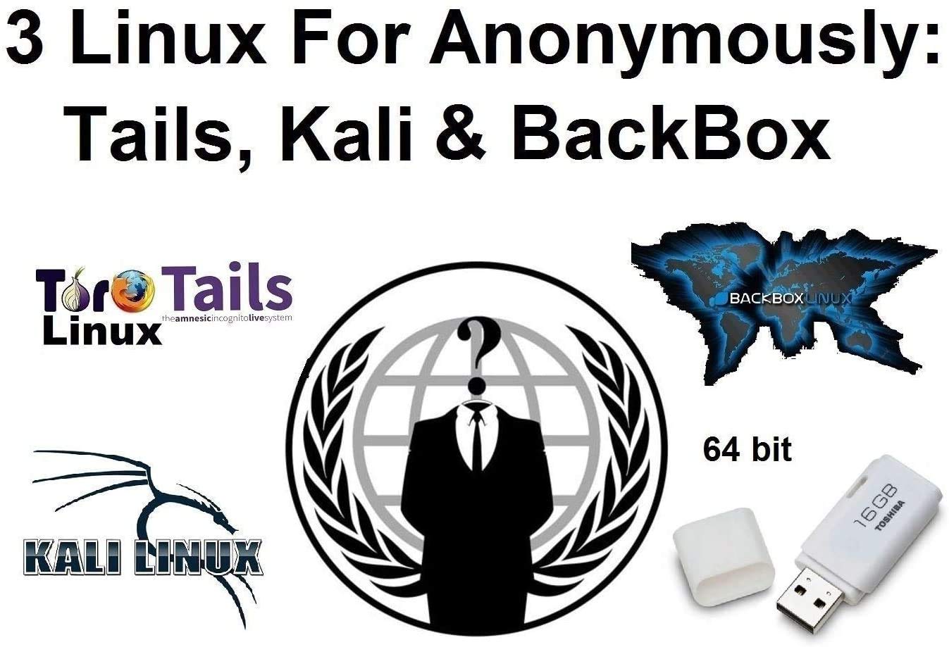 TechGuy4u 3 Linux Collection for Anonymous Browsing Privacy Security: Tails, Kali & BackBox on 16gb USB (B08SHY7ZS1) Amazon Price History, Amazon Price Tracker