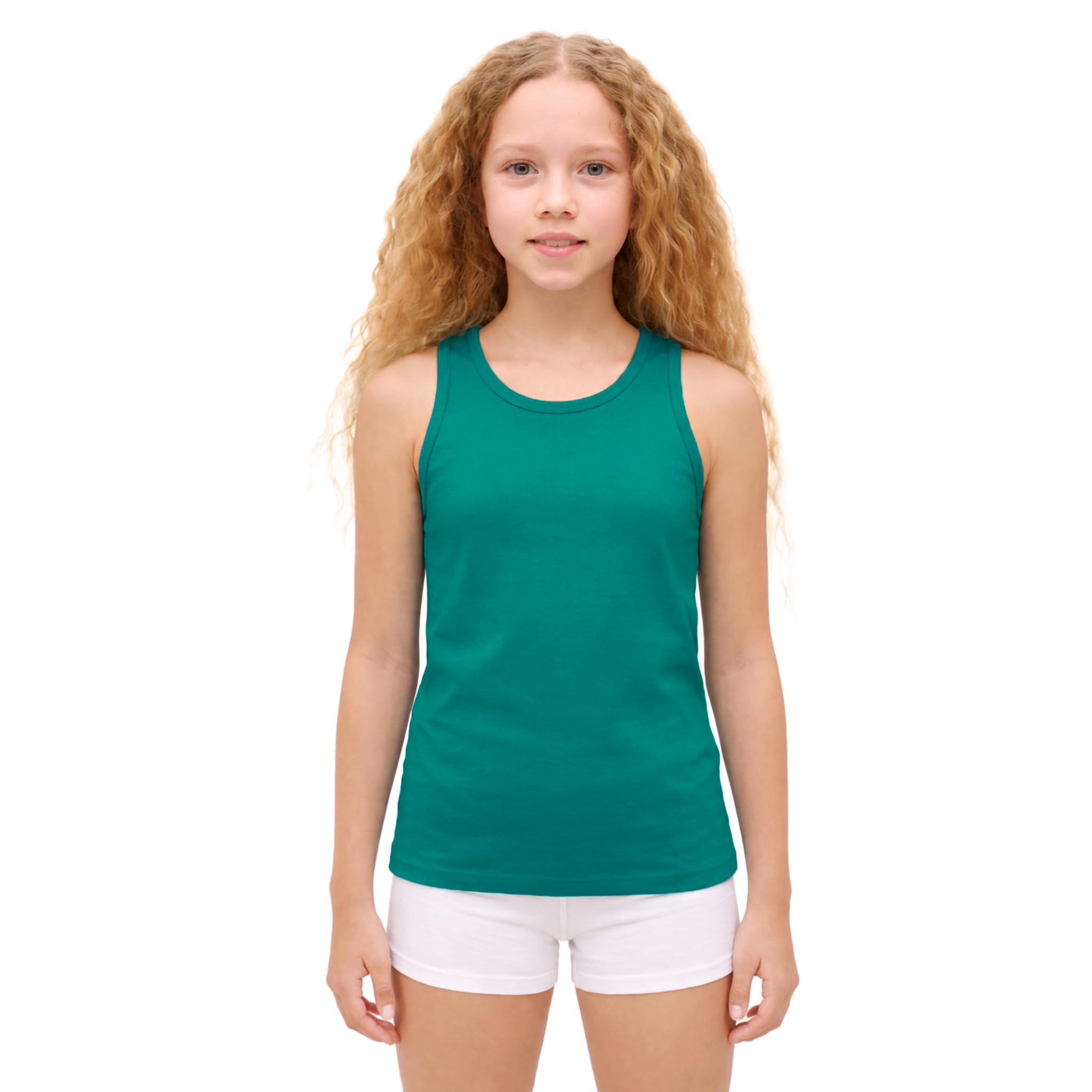 Lilax Girls' Racerback Tank Top 12 Green