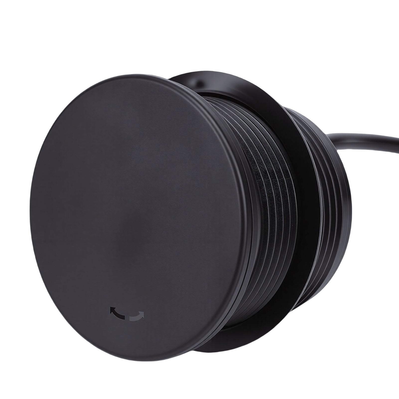 Jectse Ciabatta Integrata con Ricarica Rapida USB C, Presa da Incasso con Coperchio e Cavo, Presa da Tavolo 16A per Scrivania di Mobili, Ciabatta da Scrivania (Spina europea 220 V)