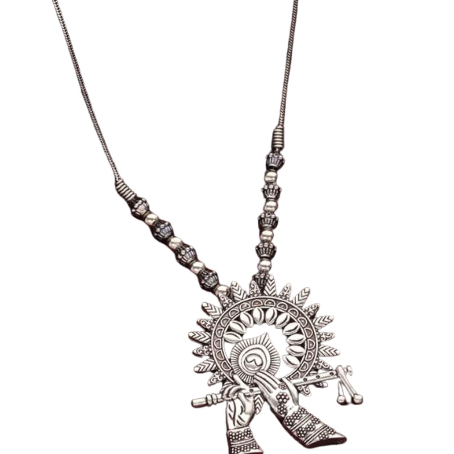 See full amazon price history chart for Jewellery Stylish Krishna Flute Antique Chain Pendant Necklace Set for Women & Girls Jewellery Stylish Krishna Flute Antique Chain Pendant Necklace Set for Women & Girls (B0D2TJ8ZCS) Amazon Price History, Amazon Price Tracker