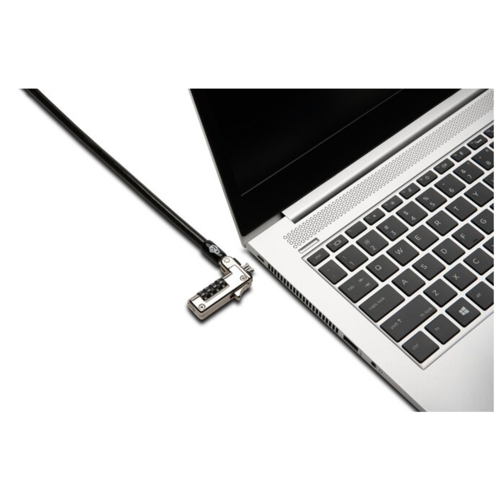 Kensington, Blokada Kablowa Slim NanoSaver® Combination Ultra Cable do Gniazd Nano, Linka 1,8 m ze Stali Węglowej, Zabezpieczenie Przed Kradzieżą Laptopów i Urządzeń (K60629WW)