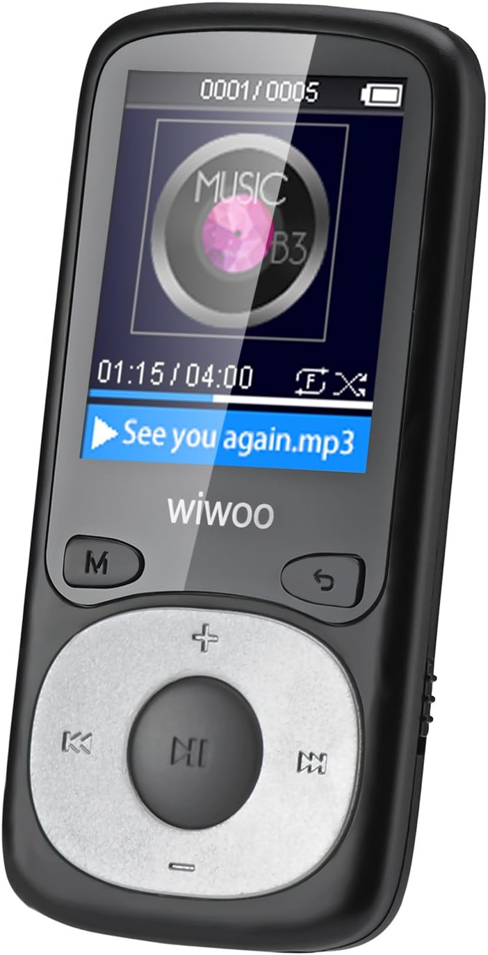 Amazon Wiwoo 8 GB mp3 Player withサウンド、独立ロック付き&ボリュームコントロール、FMラジオ、ロスレス