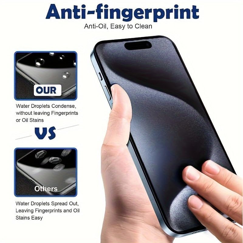 Image of Gorilla Extra Strong Premium HD+ ESD Anti Static Tempered Glass for Apple iPhone 16 Pro Edge to Edge Full Coverage Fingerprint and Oil Resistant with Easy Installation Kit
