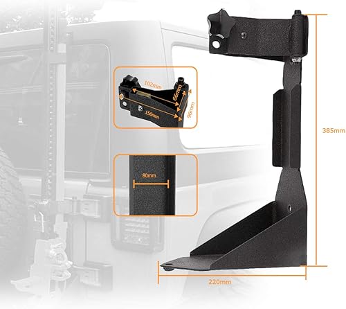 Miniatura 2 de Soporte de montaje de gato de elevación alta para Jeep Wrangler JK 2007-2018