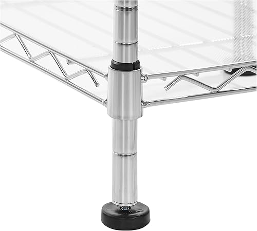 Miniatura 4 de Yaxa Basics Armario organizador de almacenamiento colgante de metal ajustable expandible con estantes, 57-80 x 14 x 72 pulgadas