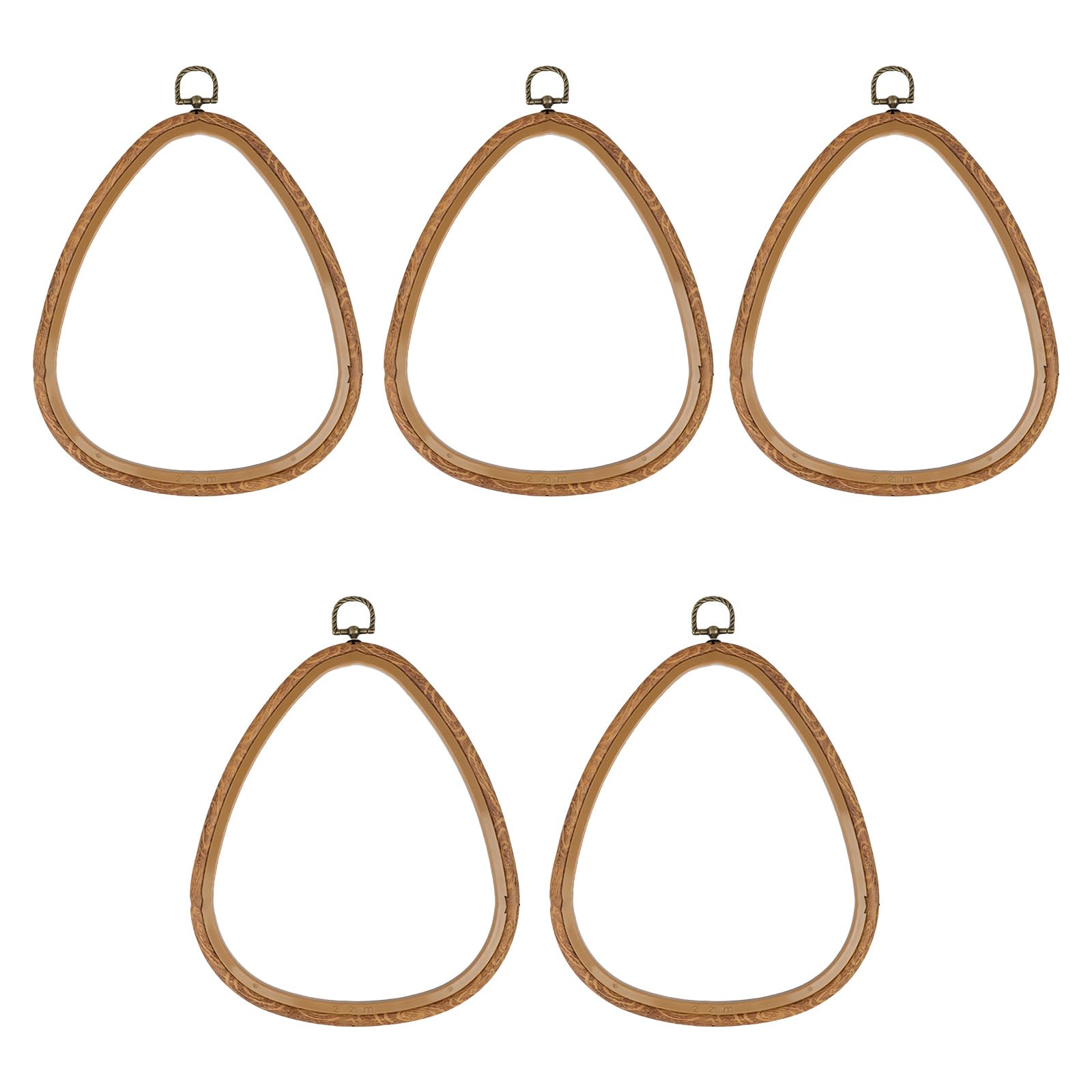 5 Pcs Embroidery Frame Droplets Embroidery Hoop Crosses Stitching Hoop Practical for Craft Project Crosses Stitching