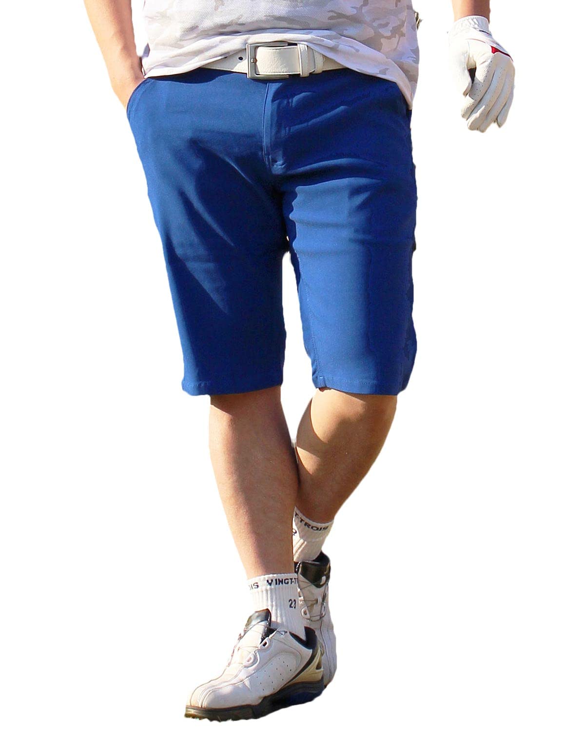 [トップイズム] ゴルフパンツ メンズ ハーフパンツ ゴルフウェア ショートパンツ ストレッチ スポーツウェア 無地 短パン ショーツ 春夏