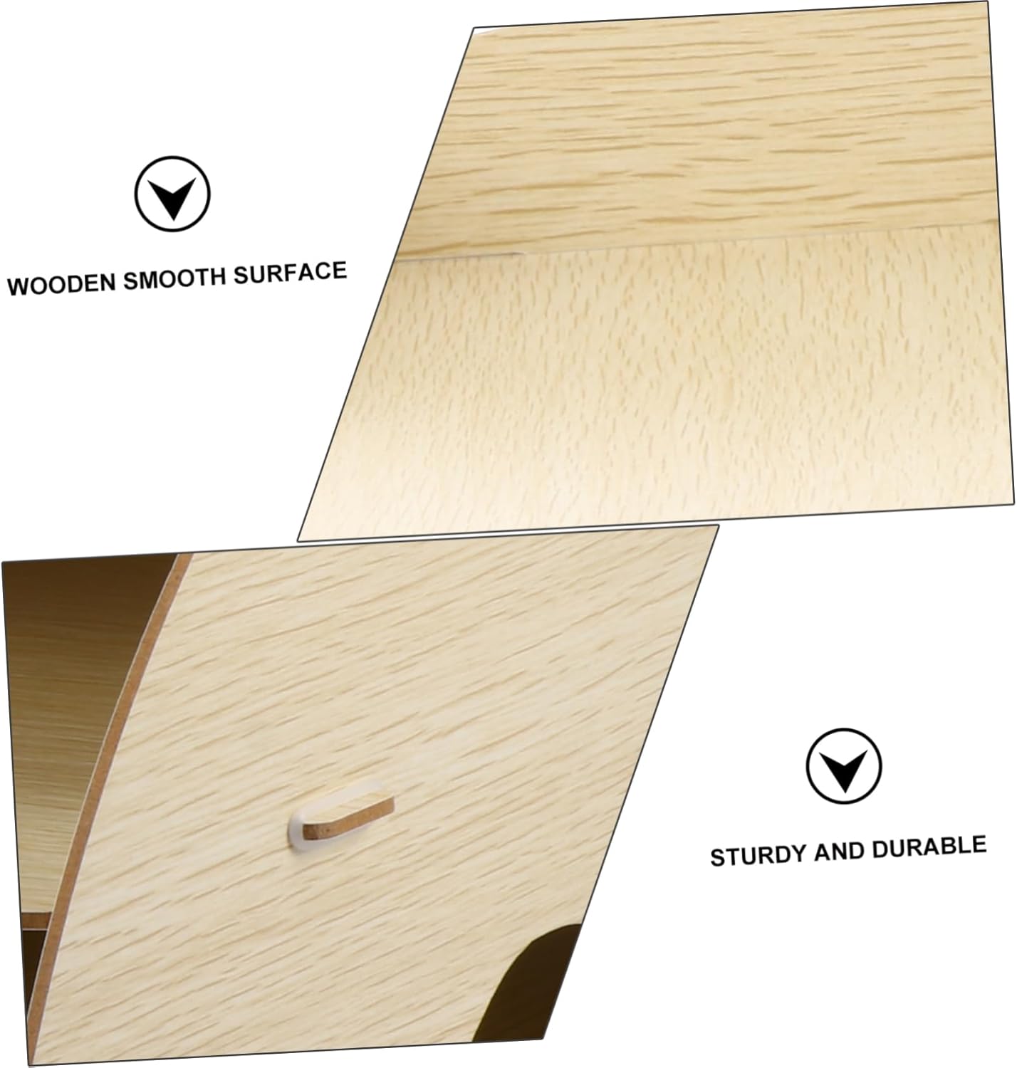 Multi-layer Wooden File Organizer Desktop Storage Rack for Office and Home Document Holder with Modern Design for Files Books and Sundries