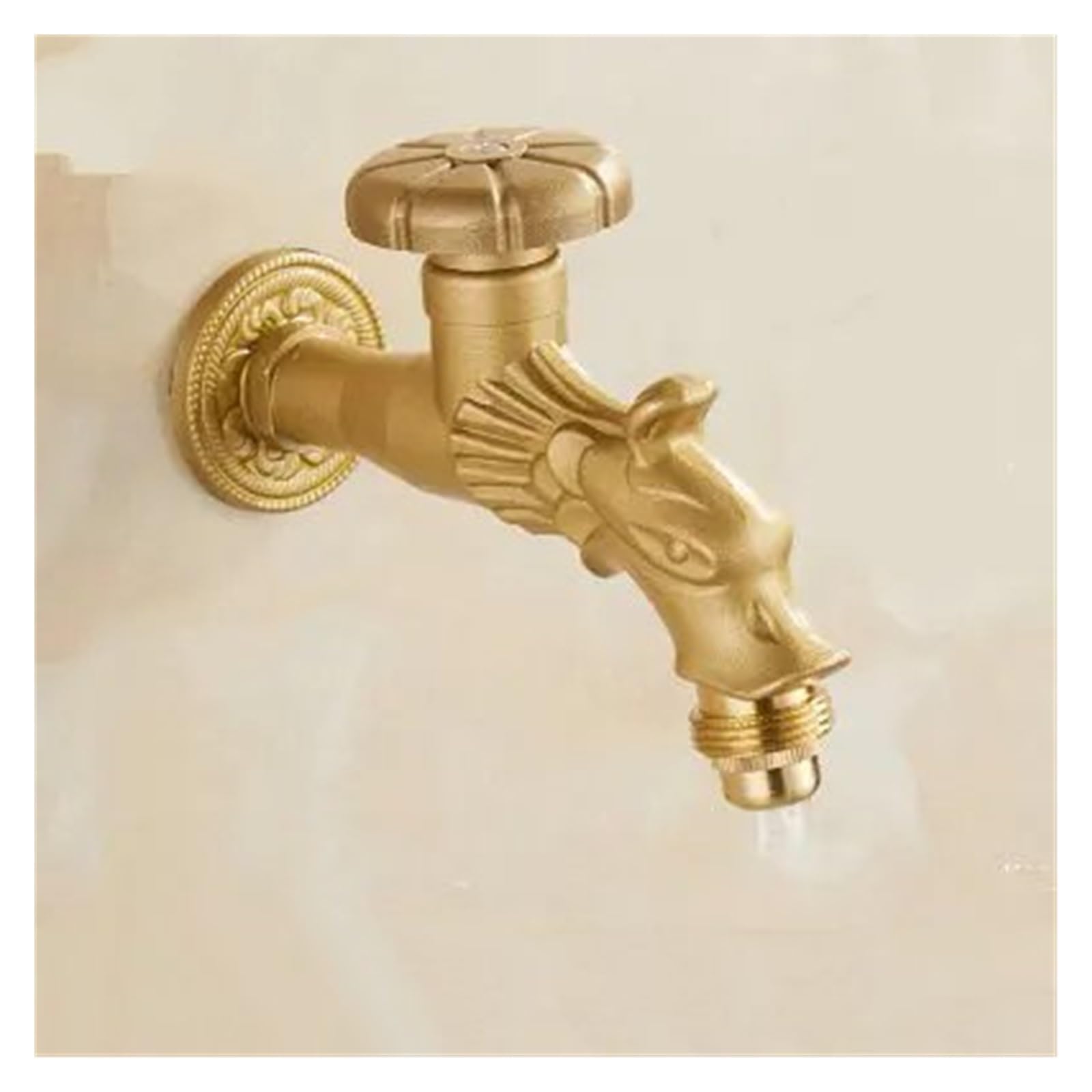 SaryEdge Antique Solid Brass Faucet Garden Washing Machine Faucet Outdoor Faucet Single Cold Mop Tap,kitchen sink faucet,B,C,C
