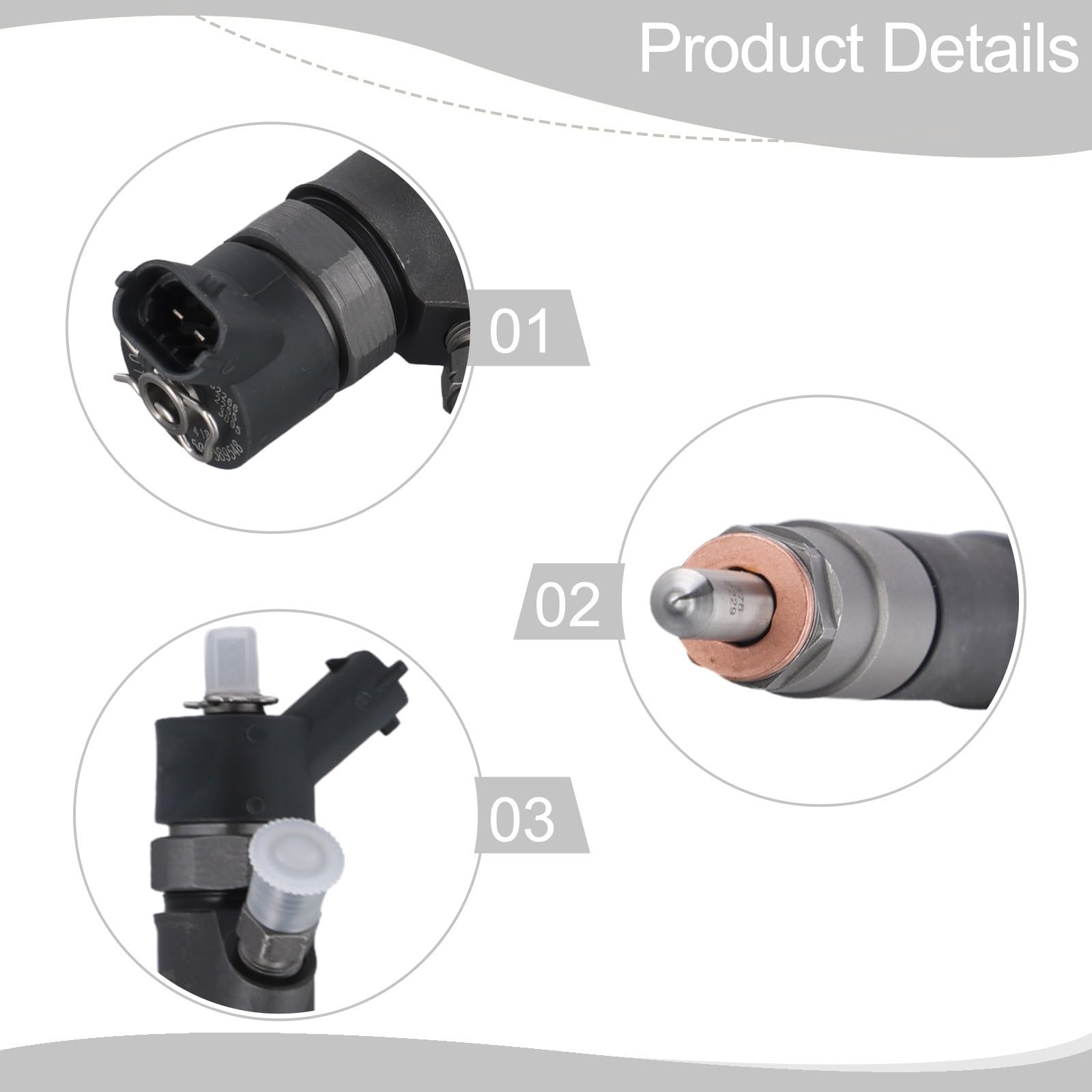 Inyector diésel para FIAT Ducato 2.3 JTD Multijet 5801594342 1609097280 0445110418 0445110520 para Iveco Daily VI 33S13 35S13 35C13