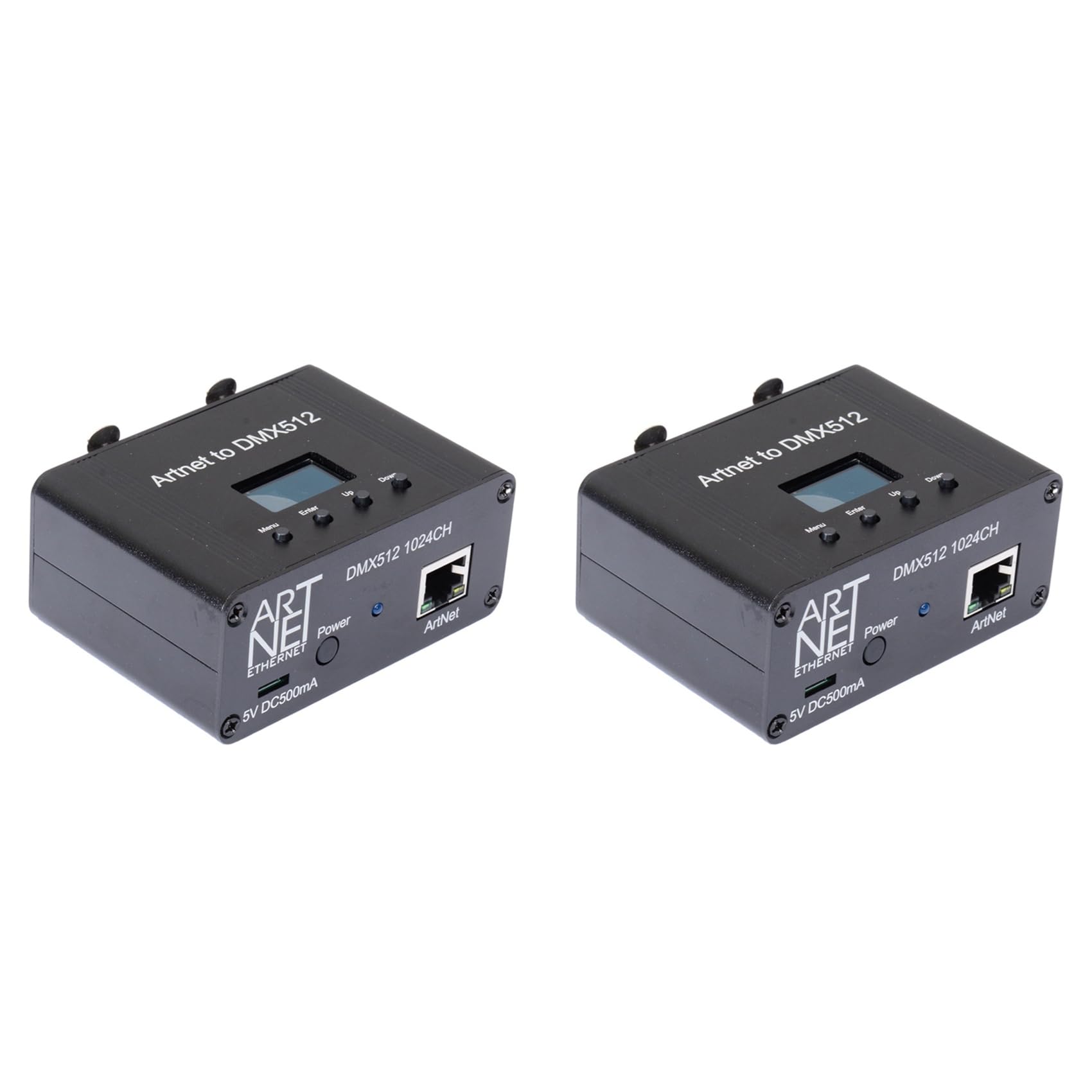 Jnchdghwa Black 2X Artnet 512 Ethernet Lighting Controller Interface,2 Universe