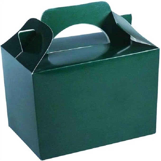 Set of 10 Green Party Food Boxes Amazon.co.uk Home & Kitchen
