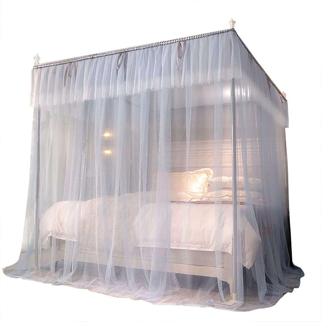 GJMSSMY bed tent，Mosquito Net Bed Canopy for Girls Adults Teen Toddlers - 4 Corner Post Decoration Curtain for Size Bed Bedroom Decor