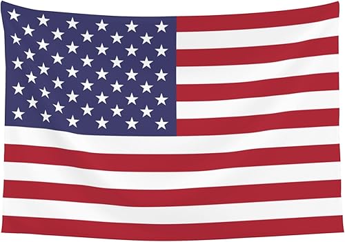 Miniatura 9 de JUHIOPOI Tapiz de la bandera de Estados Unidos, decoración de pared, pancarta colgante de arte para dormitorio, sala de estar, decoración del hogar