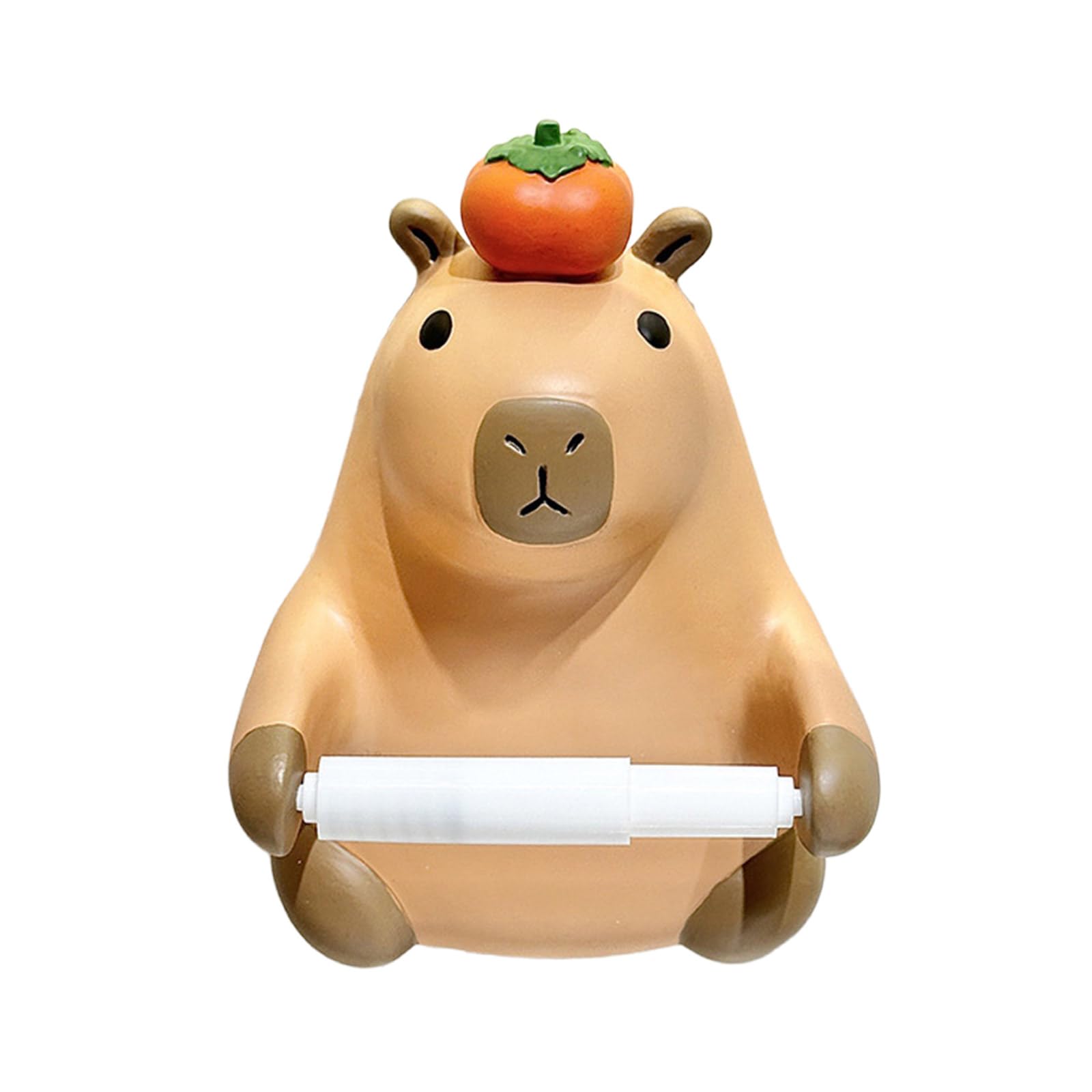 Tsophreniq Adorable Capybaras Tissue Holder User Friendly Capybaras Tissue Display Stand Organizers for Creative Livings Space Resin Paper Towel Stand