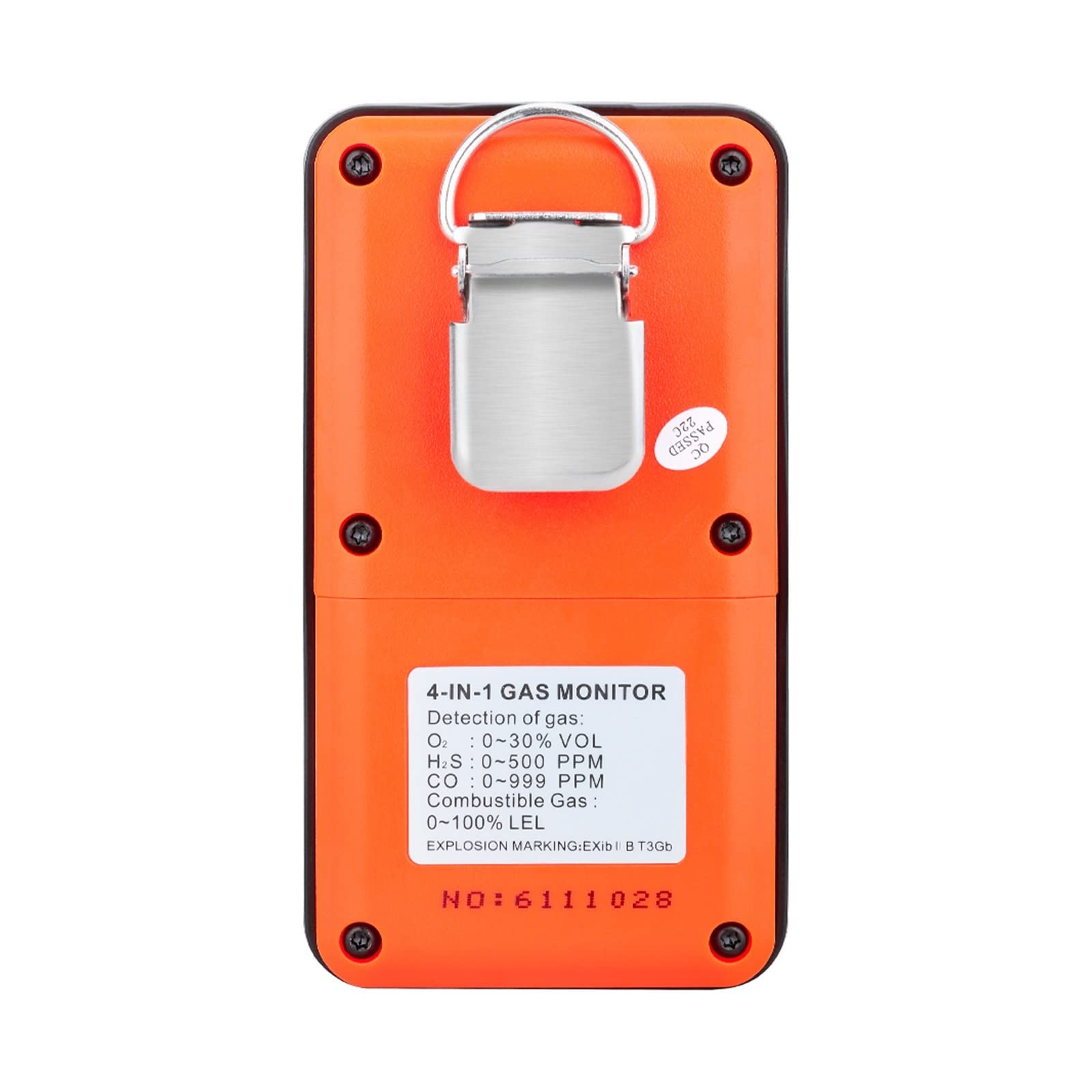 Detector de Gas, Detector de Gases múltiple 4 en 1, Monitor de Gases, oxíno, O2, sulfuro de hidróno, H2S, monóxido de Carbono, CO, Gas Combustible, medidor analizador de Gases LEL.