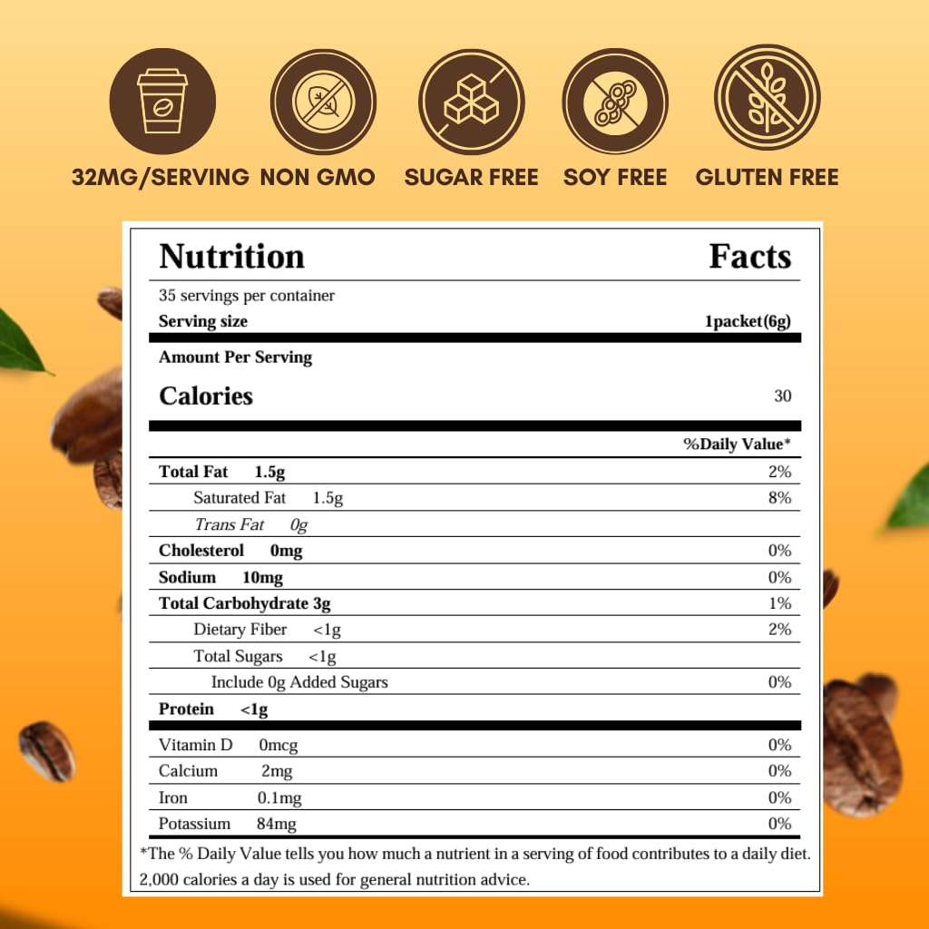 Spark Instant Organic Mushroom Coffee USDA - 35 Servings & 180g/6.4oz - 6 Adaptogenic Mushrooms - Instant Coffee for Focus, Immunity & Digest - Cafe De Hongos - Reishi, Cordyceps, Lion's Mane & More - Image 2